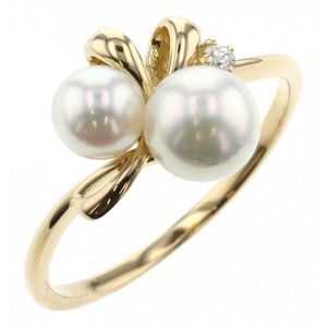 Mikimoto yellow gold ring